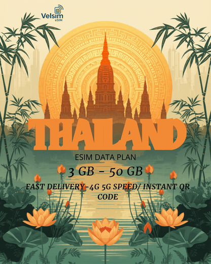 eSIM Thaïlande – Internet 4G/5G Illimité & Sans Roaming