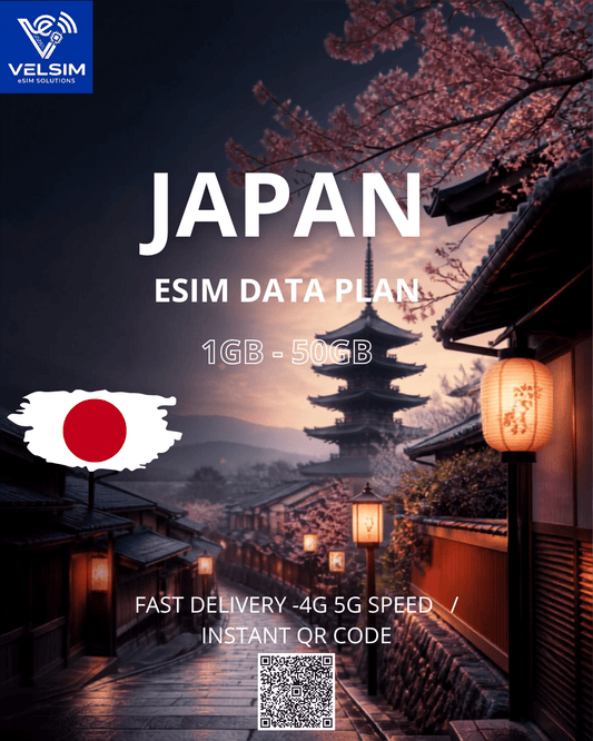Japan eSIM 🇯🇵 — High-Speed 4G/5G Data & Instant Delivery**