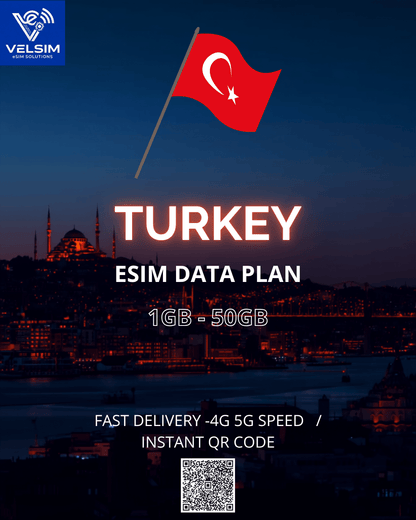 eSIM Turquie 🇹🇷 | Données mobiles illimitées et sans frais d'itinérance