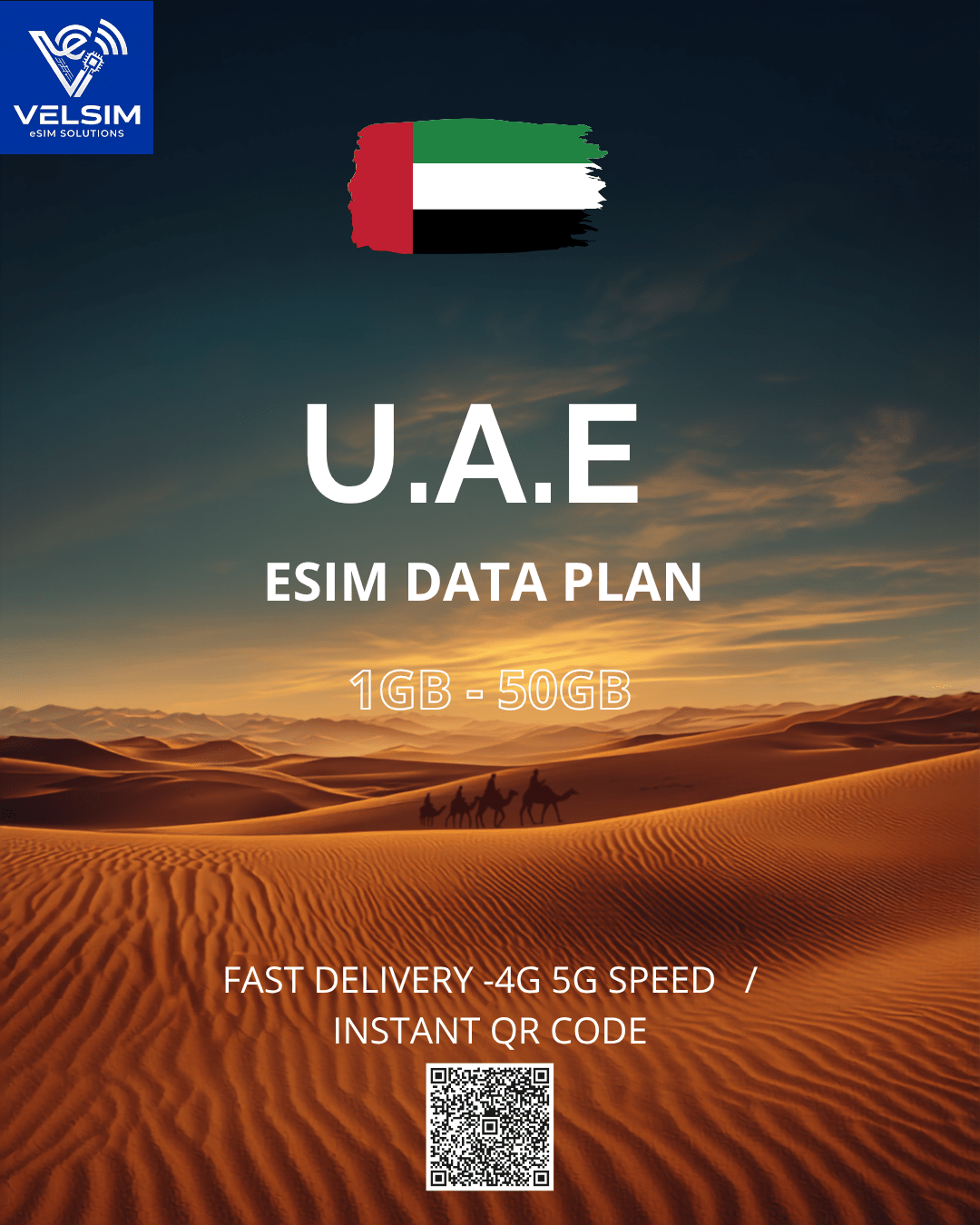 eSIM Émirats arabes unis – Données 4G/5G & Livraison Instantanée