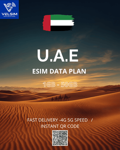 eSIM Émirats arabes unis – Données 4G/5G & Livraison Instantanée